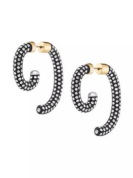 商品Demarson | Noir Luna 12K Gold-Plated Crystal Wraparound Earrings,商家Saks Fifth Avenue,价格¥2228图片