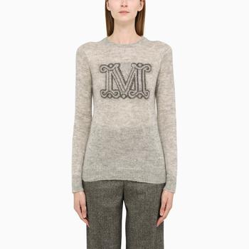 Max Mara | Grey mohair blend sweater商品图片,