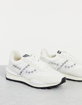 Ash spider studs runner trainers in white mix product img