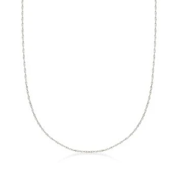 Ross-Simons | Ross-Simons Italian 14kt White Gold Medium Rope Chain Necklace,商家Premium Outlets,价格¥1505