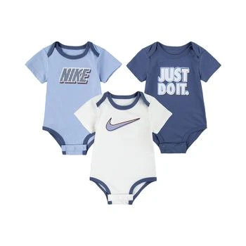 NIKE | Baby Boys Fastball Bodysuit, 3 Piece Set 7.4折, 独家减免邮费