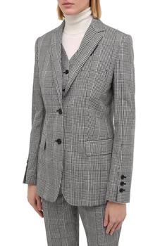 Burberry | Ladies Ornell Check Technical Tailored Blazer Jacket商品图片,3.4折, 满$300减$10, 独家减免邮费, 满减