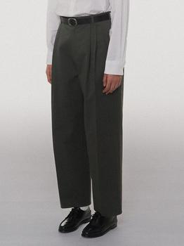 商品tetu | Classic Pin Tuck Pants_Khaki Gray,商家W Concept,价格¥1175图片