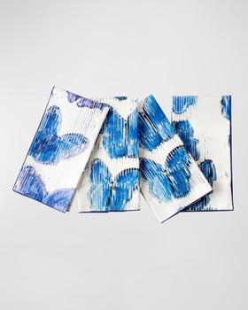 商品Hunt Slonem | Blue Butterflies Cotton Dinner Napkin - 20",商家Neiman Marcus,价格¥251图片