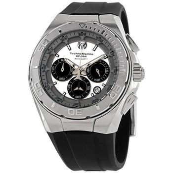 TechnoMarine | Cruise Chronograph Quartz Silver Dial Mens Watch TM-115345商品图片,2.3折