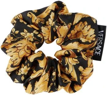 Versace | Kids Black & Gold Barocco Scrunchie,商家SSENSE CA,价格¥596