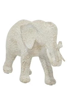 GINGER BIRCH STUDIO | White Polystone Eclectic Elephant Sculpture,商家Nordstrom Rack,价格¥353