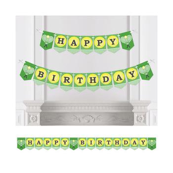 商品Big Dot of Happiness | You Got Served - Tennis - Birthday Party Bunting Banner - Tennis Ball Birthday Party Decorations - Happy Birthday,商家Macy's,价格¥149图片