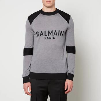 推荐Balmain Logo-Intarsia Wool Jumper商品