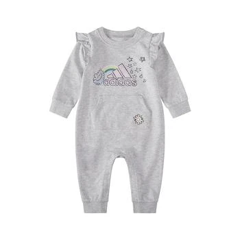 Adidas | Baby Girls Long Sleeves Graphic Ruffle Coverall 7.5折, 独家减免邮费