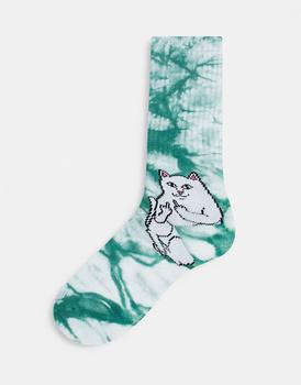 Rip N Dip | RIPNDIP lord nermal socks in green tie dye商品图片,