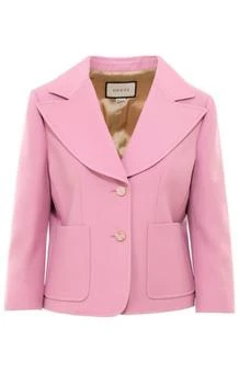 推荐Pink Silk and Wool Blazer Jacket商品