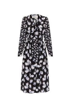 Diane von Furstenberg | Diane von Furstenberg Erica Long-Sleeved Midi Dress商品图片 3.5折
