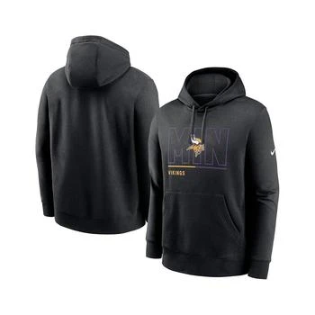 NIKE | Men's Black Minnesota Vikings City Code Club Fleece Pullover Hoodie 