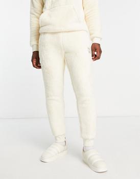 Adidas | adidas originals Essentials+ fluffy joggers in wonder white商品图片,6.5折