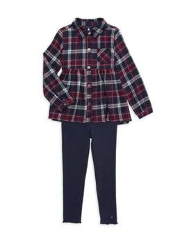 Tommy Hilfiger | Little Girl’s 2-Piece Plaid Shirt & Leggings Set 5.5折