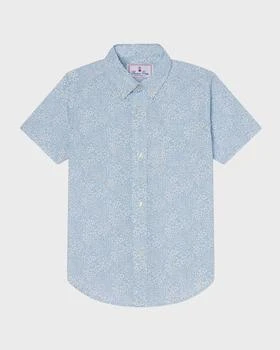 推荐Boy's Owen Jacquline Blossom-Print Button Down Shirt, Size 2-12商品