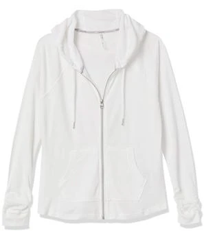 Calvin Klein | Calvin Klein Women's Premium Performance Ruched Long Sleeve Zip Up Hoodie (Standard and Plus) 7.7折