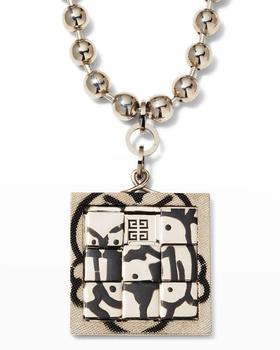 纪梵希项链价格, Givenchy | x Chito Men's Dog Puzzle Tag-Effect Pendant Necklace商品图片 
