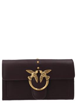 pinko bag链条包, PINKO | Pinko Love Bell Chain-Link Foldover Crossbody Bag商品图片 6.7折