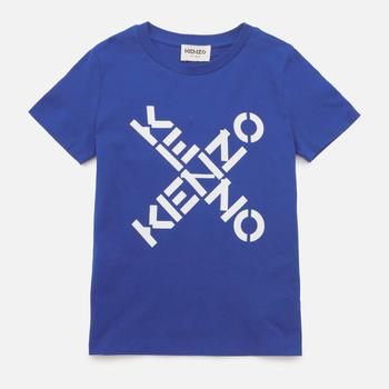 推荐KENZO Boys' Sport Logo T-Shirt - Blue商品