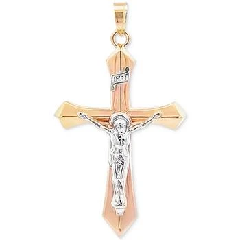 Macy's | Crucifix Cross Pendant in 14k Yellow and White Gold,商家Macy's,价格¥869