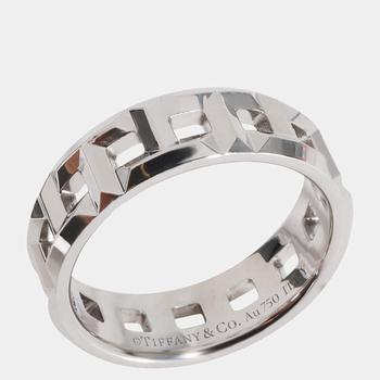 [二手商品] Tiffany & Co. | Tiffany & Co. Tiffany T True Wide Band 18K White Gold Ring EU 48商品图片,6.6折