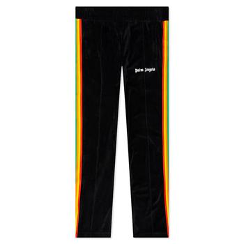 Palm Angels | Palm Angels Rainbow Chenille Track Pants - Black/White商品图片,额外8.5折, 额外八五折