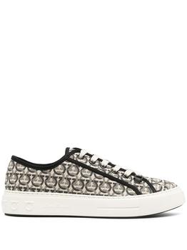 菲拉格慕男鞋板鞋, Salvatore Ferragamo | Salvatore Ferragamo Men's Beige Fabric Sneakers商品图片 