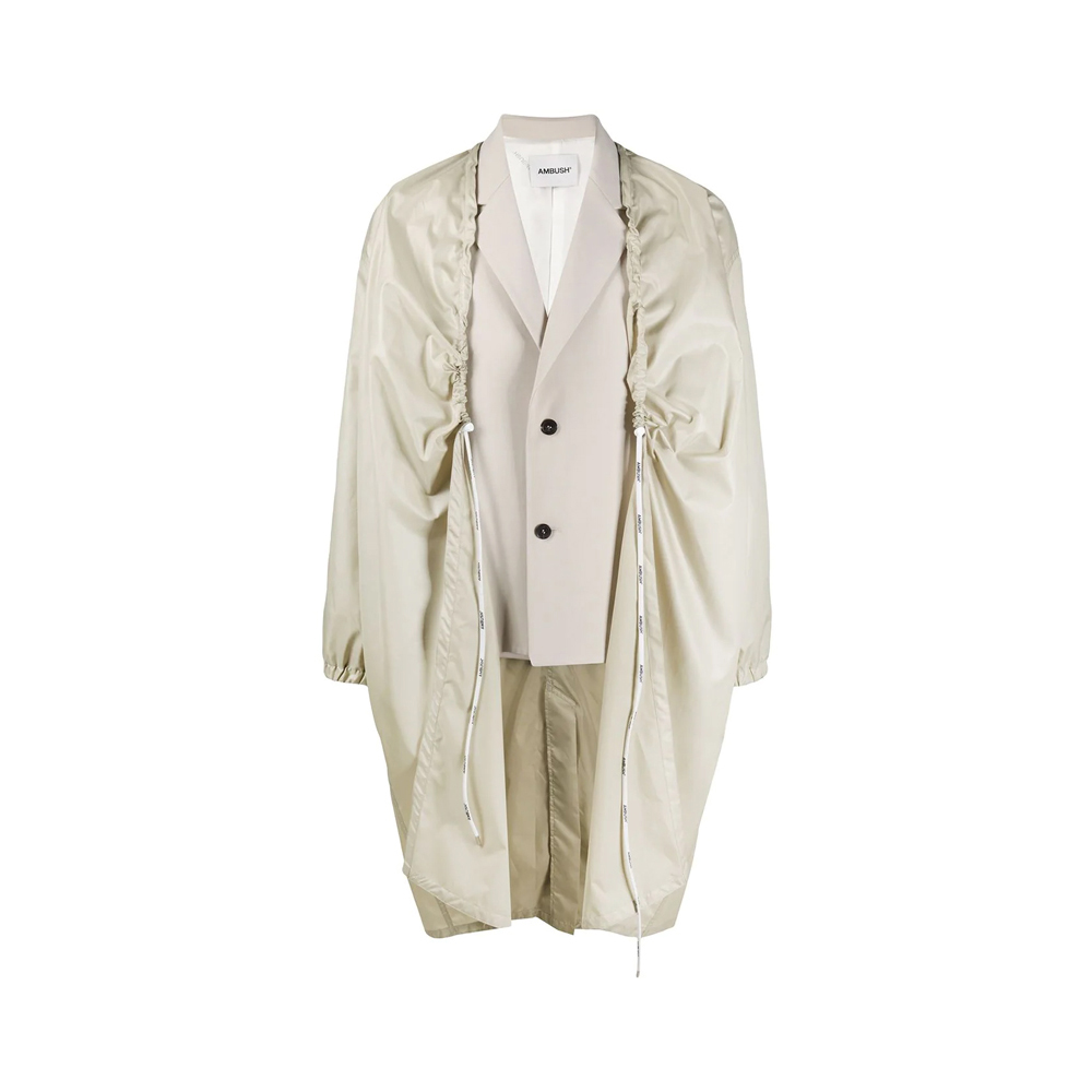 推荐AMBUSH 男士米色分层大廓形大衣 BMEA004-F20FAB001-6161商品