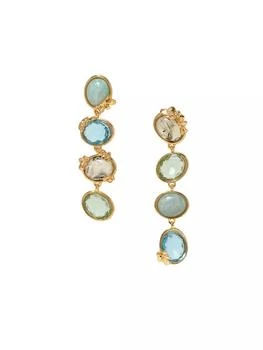 Mignonne Gavigan | Rabia 14K-Gold-Plated & Multi-Stone Drop Earrings,商家Saks Fifth Avenue,价格¥1313
