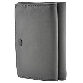推荐Men's Trifold Compact Leather Wallet In Grey商品