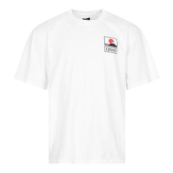 推荐Edwin T-Shirt Sunset On Mt Fuji - White商品
