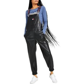 Tommy Jeans | Tommy Jeans Womens Faux Leather Jogger Overalls 5.2折