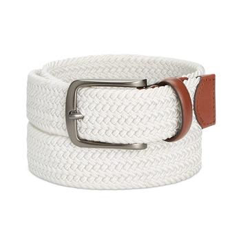 Perry Ellis | Men's Webbed Leather-Trim Belt商品图片,5折