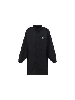 巴黎世家外套真假, Balenciaga | Balenciaga Men's  Black Other Materials Coat商品图片 8.7折