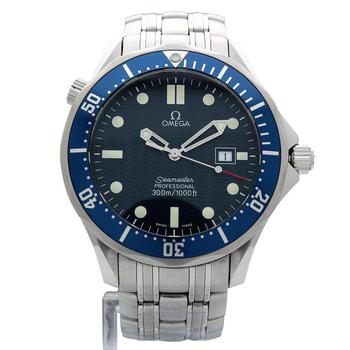 欧米茄手表北京, [二手商品] Omega | Pre-owned Omega Seamaster Quartz Blue Dial Mens Watch 2541.8商品图片 