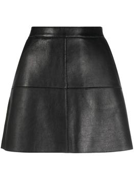 推荐PAROSH Leather mini skirt商品