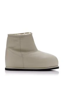 推荐Amina Muaddi - Heidi Shearling-Lined Leather Boots - Ivory - IT 36.5 - Moda Operandi商品