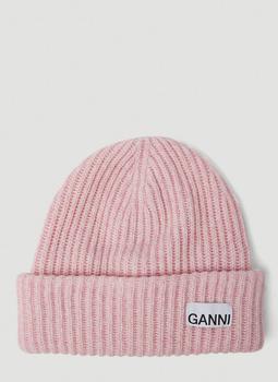 gani经典款, Ganni | Classic Beanie Hat in Pink商品图片 