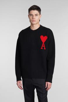 推荐Ami Alexandre Mattiussi Knitwear In Black Wool商品