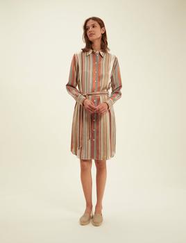 商品INES DE LA FRESSANGE | Camel Striped Love Dress,商家Ines de la Fressange Paris,价格¥2599图片