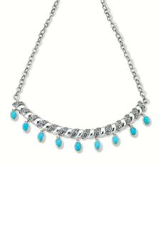 商品SAMUEL B. | Sterling Silver Turquoise Charm Necklace,商家Nordstrom Rack,价格¥2492图片