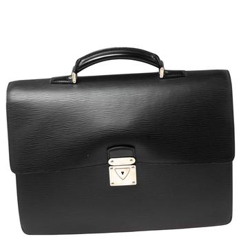 lv行李箱, [二手商品] Louis Vuitton | Louis Vuitton Black Epi Leather Robusto 1 Briefcase商品图片 4.6折, 满1件减$100, 满减