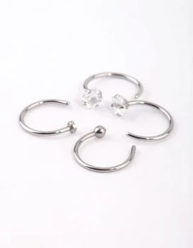 Lovisa | Surgical Steel Rhodium Martini Set Dia 4 Pack Nose Ring,商家Premium Outlets,价格¥120