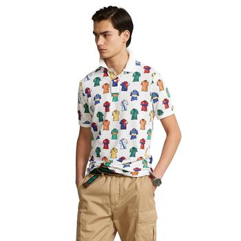 推荐Men's Classic-Fit Polo-Shirt-Print Mesh Polo商品