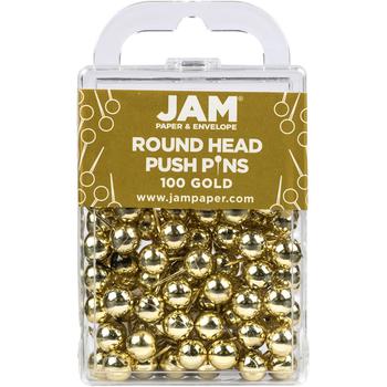 商品JAM Paper | Colorful Push Pins - Round Head Map Thumb Tacks - Pushpins - 100 Per Pack,商家Macy's,价格¥93图片
