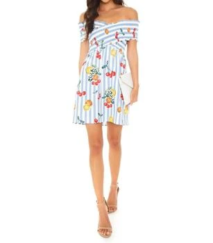 Show Me Your Mumu | Mandy Smocked Dress In Fruit Basket Stripe Poplin,商家Premium Outlets,价格¥261