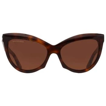推荐Brown Cat Eye Ladies Sunglasses BB0217S-002 57商品
