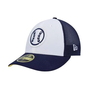 New Era | Men's White, Navy Milwaukee Brewers 2023 On-Field Batting Practice Low Profile 59FIFTY Fitted Hat 独家减免邮费